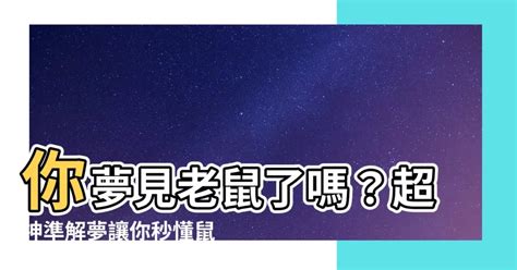 夢見殺老鼠|【夢見 老鼠】夢中現鼠驚不解？一文讀懂夢見老鼠吉兇解析！